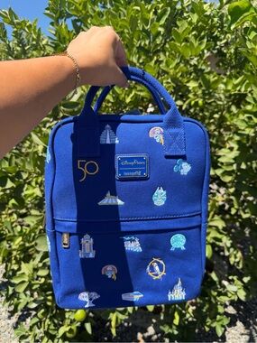 Disney Royal Blue 50th Anniversary loungefly